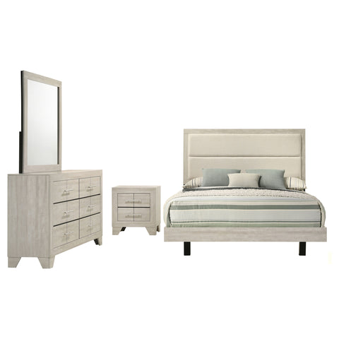 Harrington 4-piece Full Bedroom Set Rustic Cream