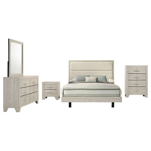 Harrington 5-piece Full Bedroom Set Rustic Cream