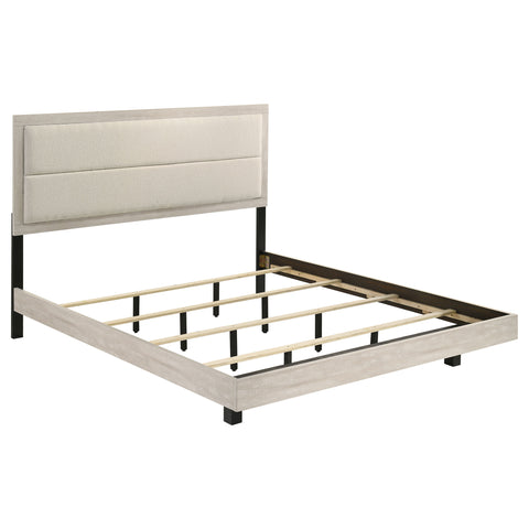 Harrington 54-inch Wood Eastern King Panel Bed Rustic Cream