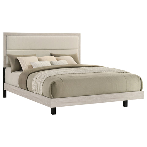 Harrington 54-inch Wood Eastern King Panel Bed Rustic Cream