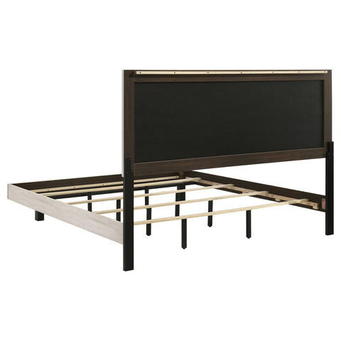 Harrington 54-inch Wood Eastern King Panel Bed Rustic Cream