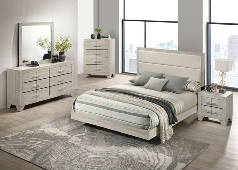 Harrington 5-piece Queen Bedroom Set Rustic Cream
