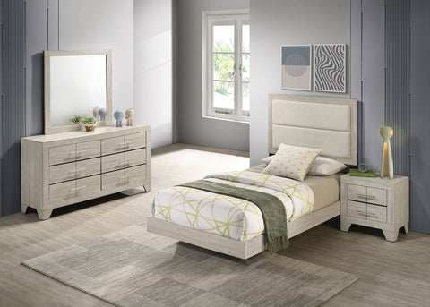 Harrington 4-piece Twin Bedroom Set Rustic Cream
