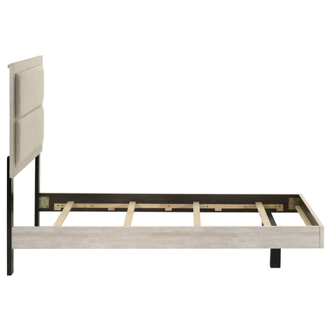 Harrington 54-inch Wood Twin Panel Bed Rustic Cream