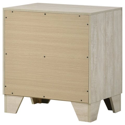 Harrington 2-drawer Nightstand Bedside Table Rustic Cream