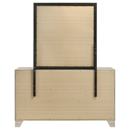 Harrington 6-drawer Bedroom Dresser With Mirror Rustic Cream