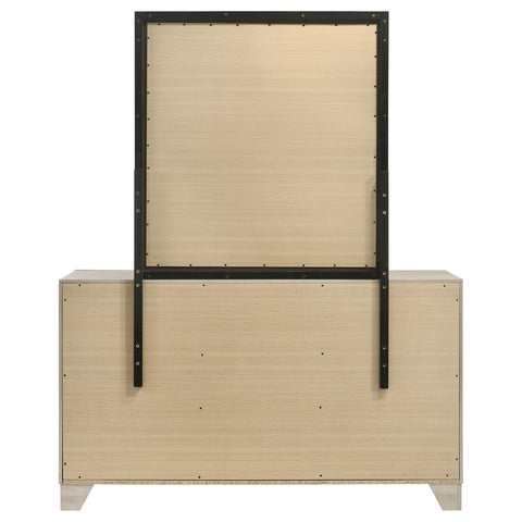 Harrington 6-drawer Bedroom Dresser With Mirror Rustic Cream