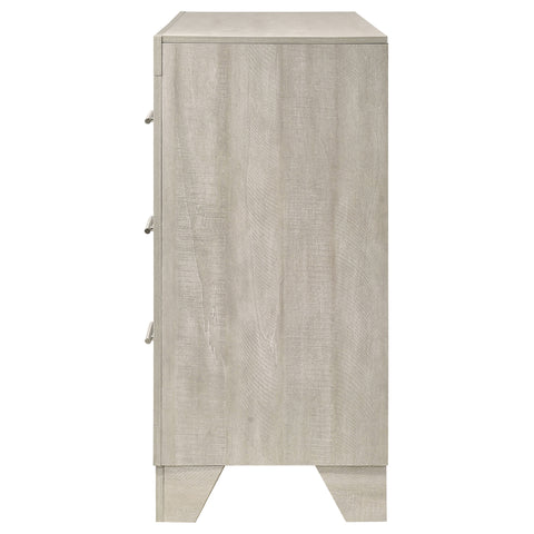 Harrington 6-drawer Bedroom Dresser Rustic Cream