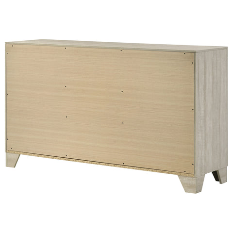 Harrington 6-drawer Bedroom Dresser Rustic Cream