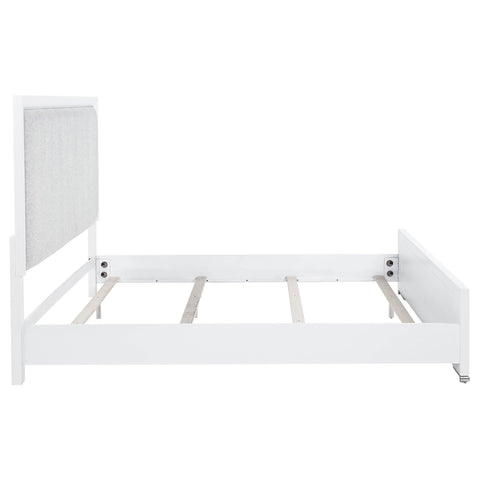 Jason 57-inch Eastern King Panel Bed Grey and White