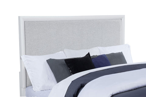 Jason 57-inch Eastern King Panel Bed Grey and White