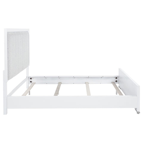 Jason 57-inch California King Panel Bed Grey and White