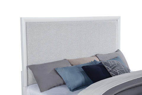 Jason 57-inch California King Panel Bed Grey and White