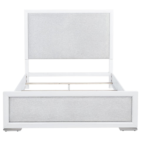 Jason 57-inch Queen Panel Bed Grey and White