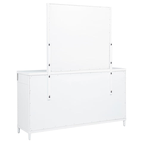 Jason 8-drawer Bedroom Dresser with Mirror White