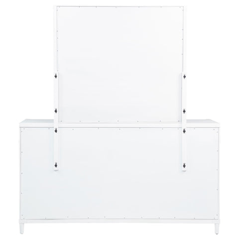 Jason 8-drawer Bedroom Dresser with Mirror White
