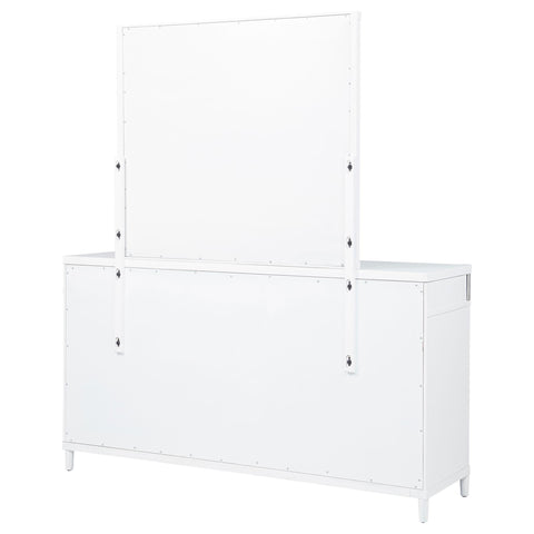 Jason 8-drawer Bedroom Dresser with Mirror White
