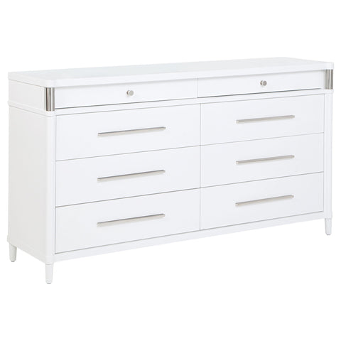 Jason 8-drawer Bedroom Dresser Cabinet White