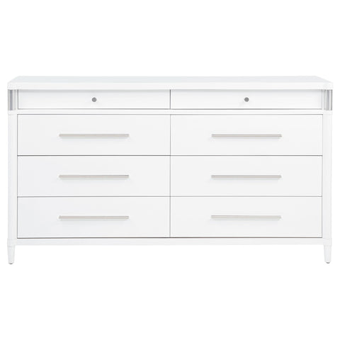 Jason 8-drawer Bedroom Dresser Cabinet White
