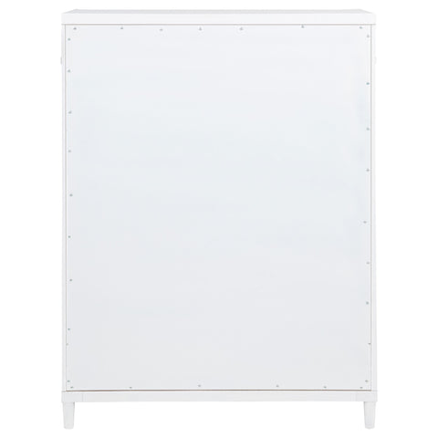 Jason 5-drawer Bedroom Chest of Drawers White