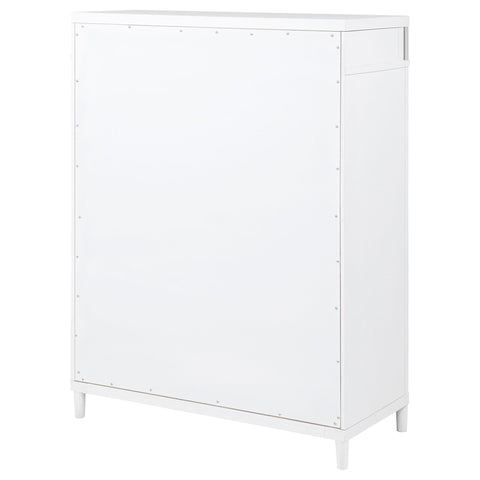 Jason 5-drawer Bedroom Chest of Drawers White