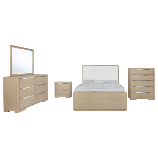 Jodie 5-piece California King Bedroom Set Light Elm