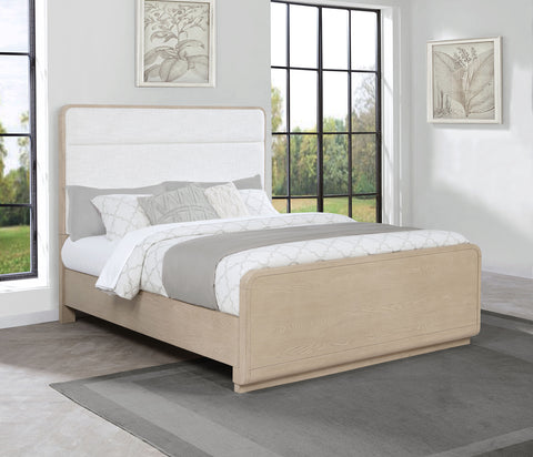 Jodie 56-inch California King Panel Bed Light Elm