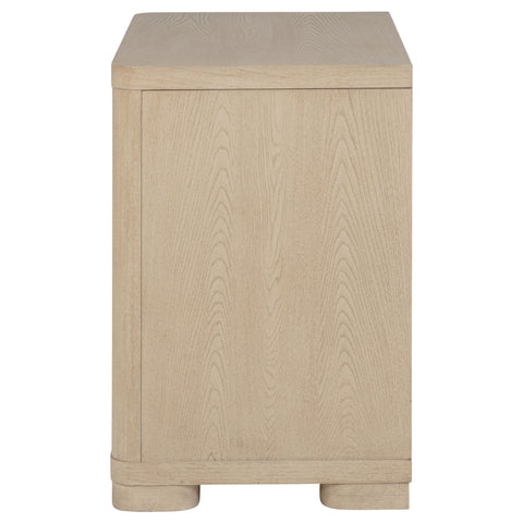 Jodie 2-drawer Nightstand Bedside Table Light Elm