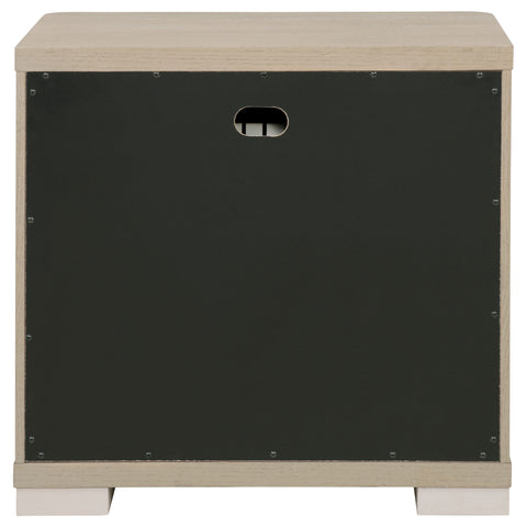 Jodie 2-drawer Nightstand Bedside Table Light Elm