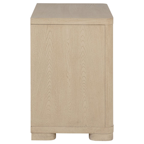 Jodie 2-drawer Nightstand Bedside Table Light Elm