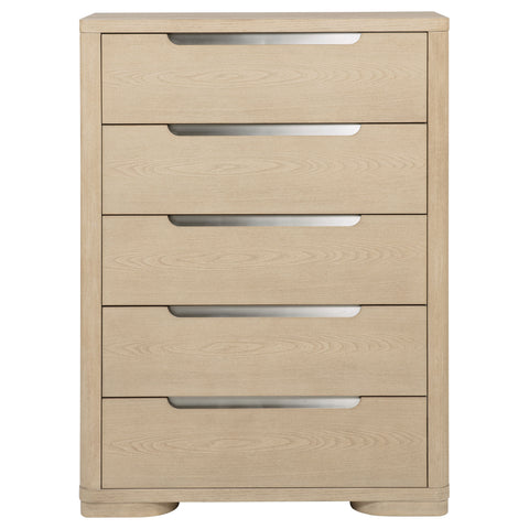 Jodie 5-drawer Bedroom Chest of Drawers Light Elm