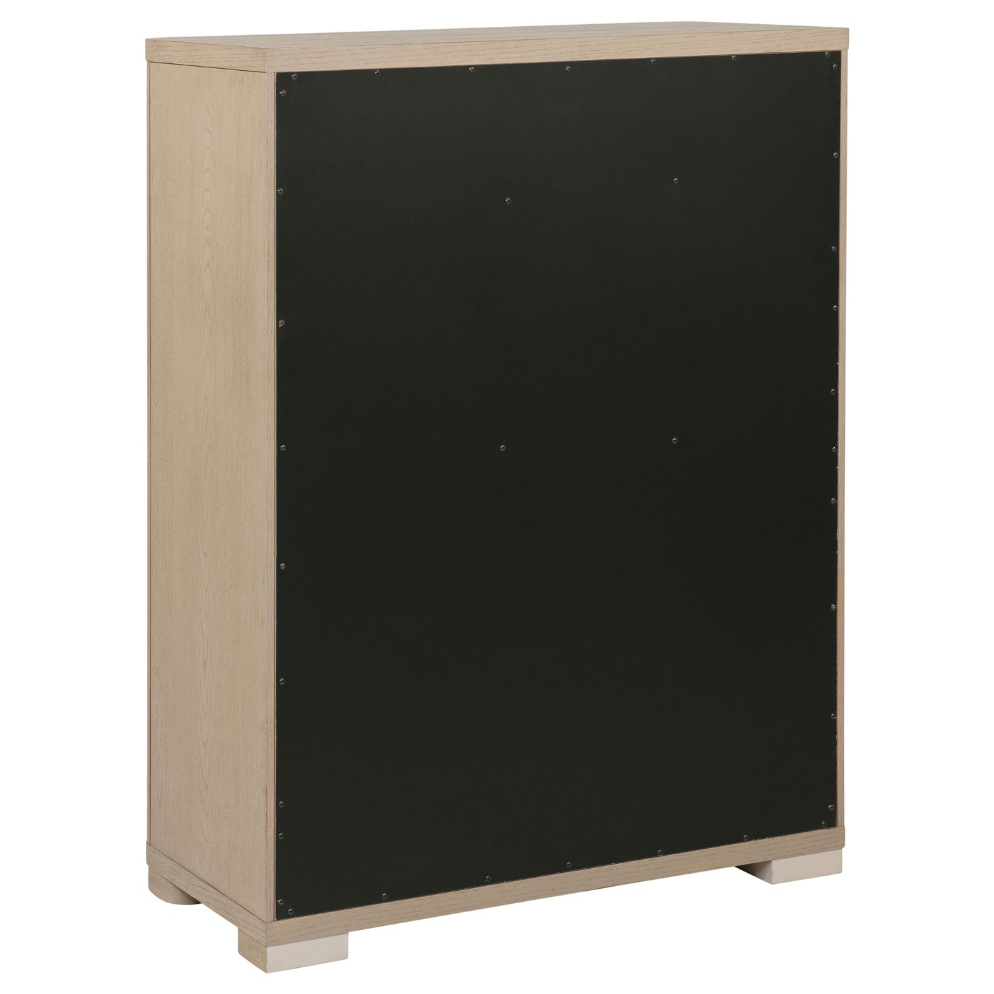 jodie 5-drawer bedroom chest of drawers light elm