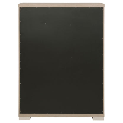 Jodie 5-drawer Bedroom Chest of Drawers Light Elm