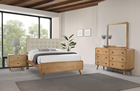 Yamileth 4-piece California King Bedroom Set Light Ash