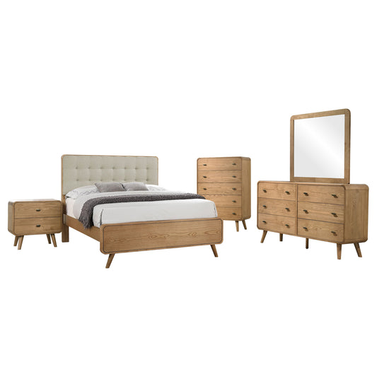 Yamileth 5-piece California King Bedroom Set Light Ash