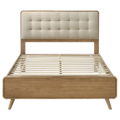 Yamileth Wood California King Platform Bed Light Ash