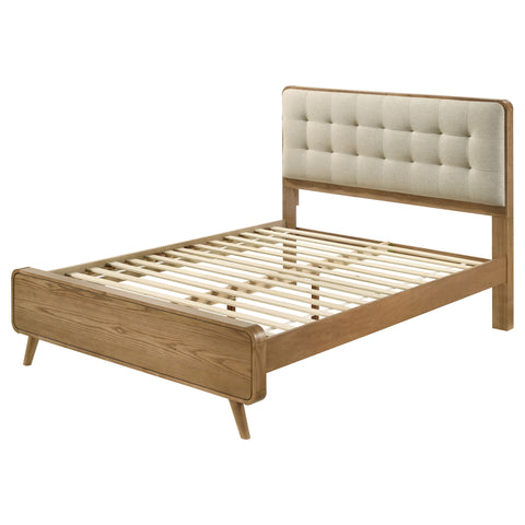 Yamileth Wood California King Platform Bed Light Ash