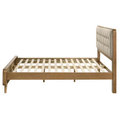 Yamileth Wood California King Platform Bed Light Ash