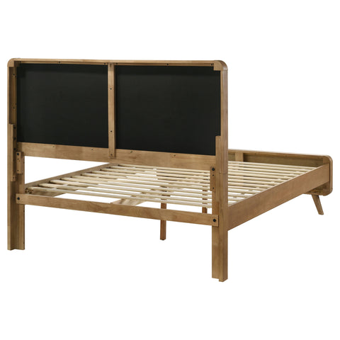 Yamileth Wood California King Platform Bed Light Ash