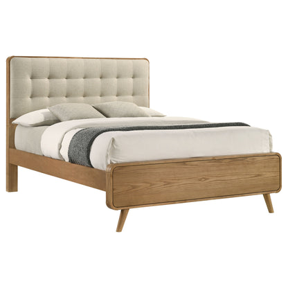 Yamileth Wood Queen Platform Bed Light Ash