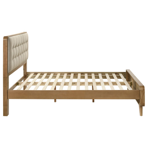 Yamileth Wood Queen Platform Bed Light Ash