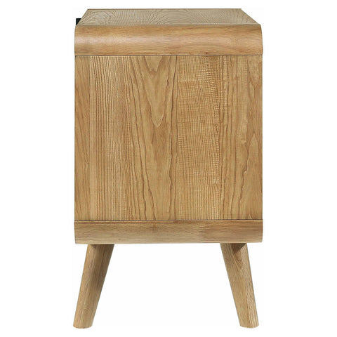 Yamileth 2-drawer Nightstand Bedside Table Light Ash