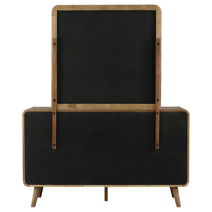 Yamileth 6-drawer Bedroom Dresser and Mirror Light Ash