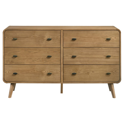 Yamileth 6-drawer Bedroom Dresser Light Ash