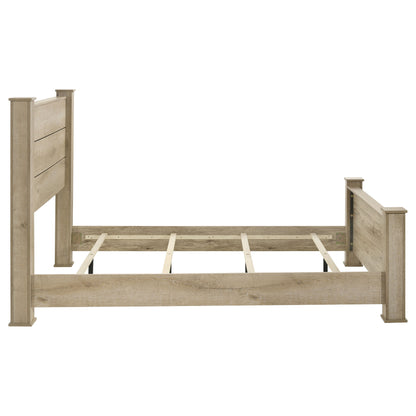 Dayton 55-inch California King Panel Bed Weathered Oak
