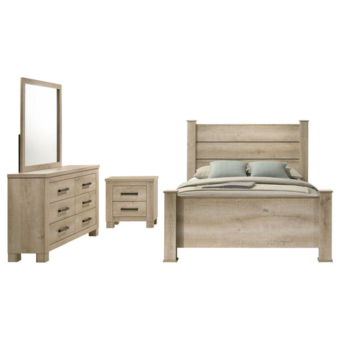 Dayton 4-piece Queen Bedroom Set Weathered Oak