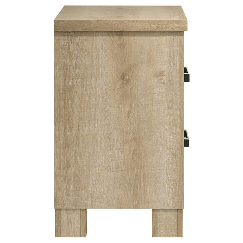 Dayton 2-drawer Nightstand Bedside Table Weathered Oak
