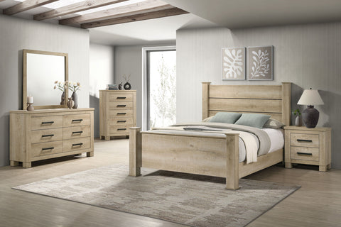Dayton Dresser Mirror Weathered Oak