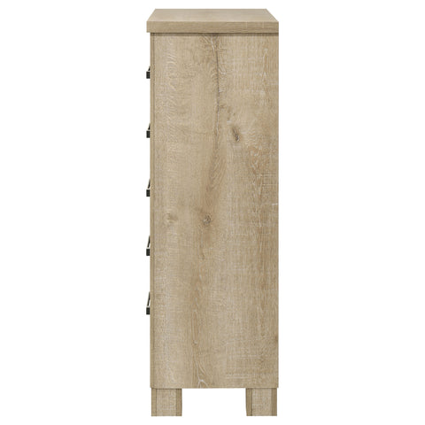 Dayton 5-drawer Bedroom Chest of Drawers Weathered Oak