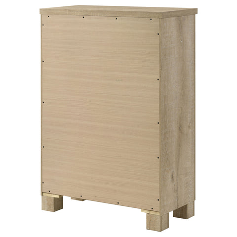 Dayton 5-drawer Bedroom Chest of Drawers Weathered Oak